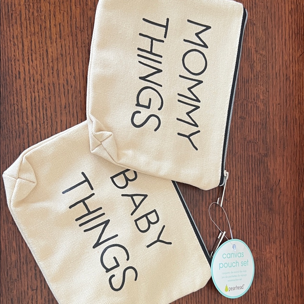 Pearhead Beige Canvas Pouch Duo